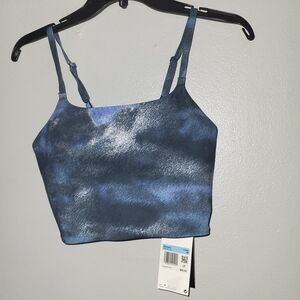Nwt Womens Size Medium Nike Blue and White Activewear  Top